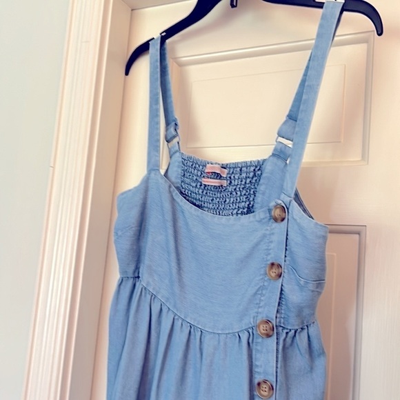 Denim Dress Adjustable Straps Size Medium EUC Button Detailing Cowgirl Up - Picture 7 of 13